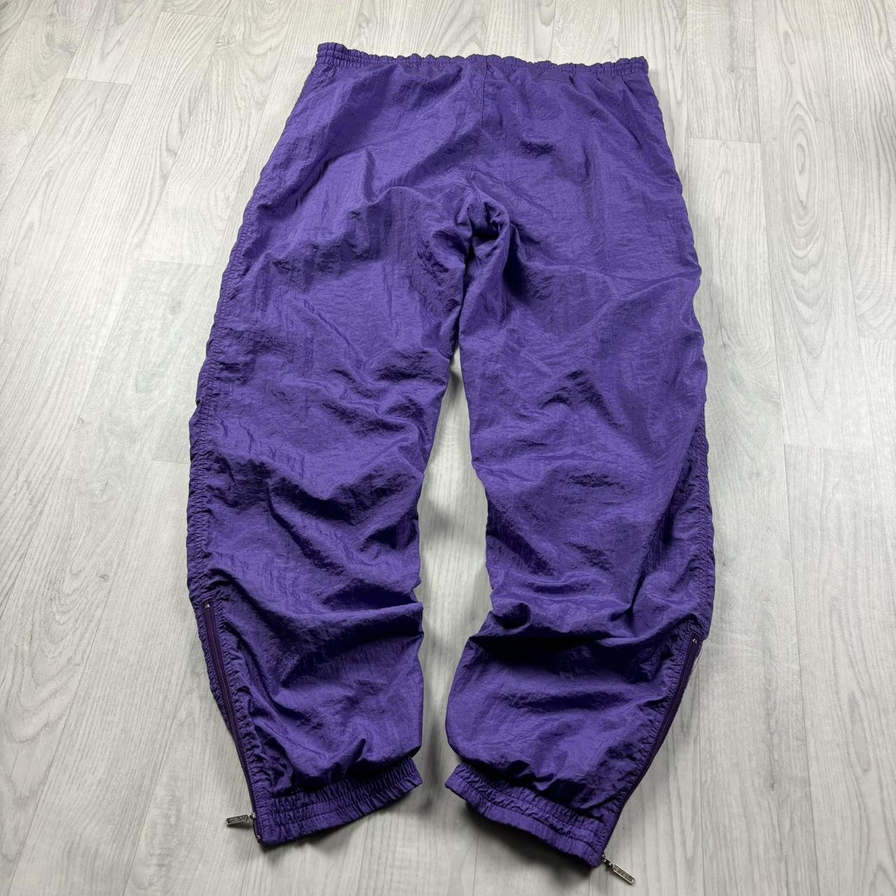 VINTAGE Y2K PUMA BAGGY TRACKSUIT BOTTOMS PURPLE