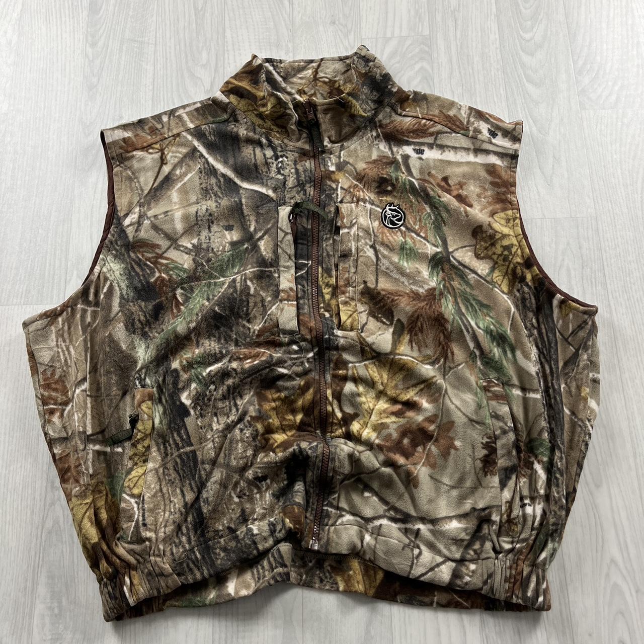 VINTAGE REALTREE ZIP UP FLEECE GILET CAMO