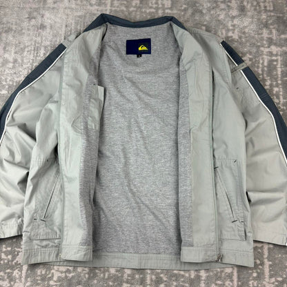 VINTAGE Y2K QUIKSILVER UTILITY JACKET GREY