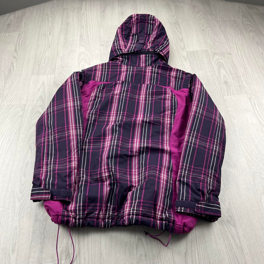 VINTAGE Y2K COLUMBIA TECHNICAL PLAID JACKET PURPLE