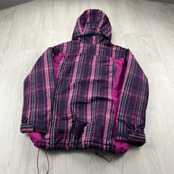 VINTAGE Y2K COLUMBIA TECHNICAL PLAID JACKET PURPLE