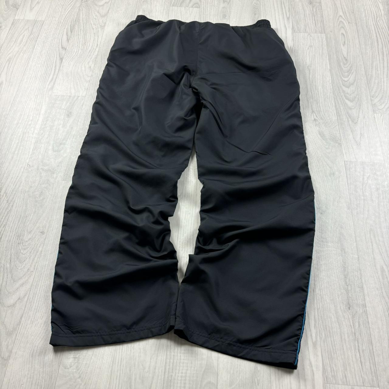 VINTAGE Y2K REEBOK LOW RISE BAGGY TRACKSUIT BOTTOMS BLACK