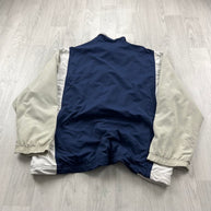 VINTAGE Y2K NIKE COURT LIGHTWEIGHT TRACK JACKET NAVY / CREAM