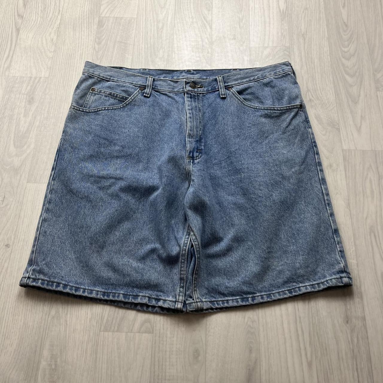 VINTAGE Y2K LEE BAGGY JORTS BLUE