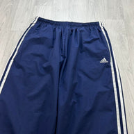 VINTAGE Y2K ADIDAS BAGGY TRACKSUIT BOTTOMS NAVY