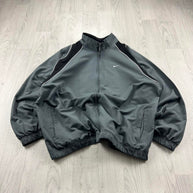 VINTAGE Y2K NIKE LIGHTWEIGHT TRACK JACKET GREY
