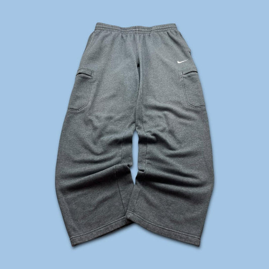 VINTAGE Y2K NIKE BAGGY COTTON SWEATPANTS GREY