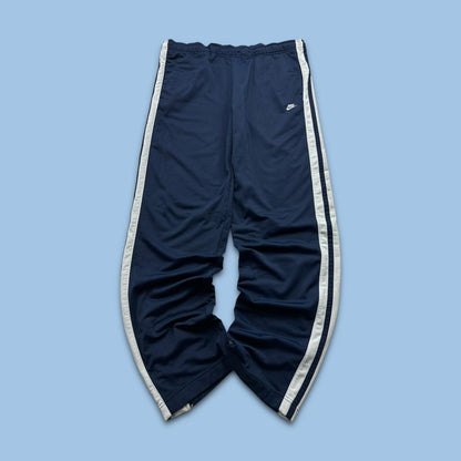 VINTAGE Y2K NIKE BAGGY TRACKSUIT BOTTOMS NAVY