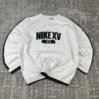 VINTAGE Y2K NIKE SPELL OUT BOXY SWEATSHIRT WHITE