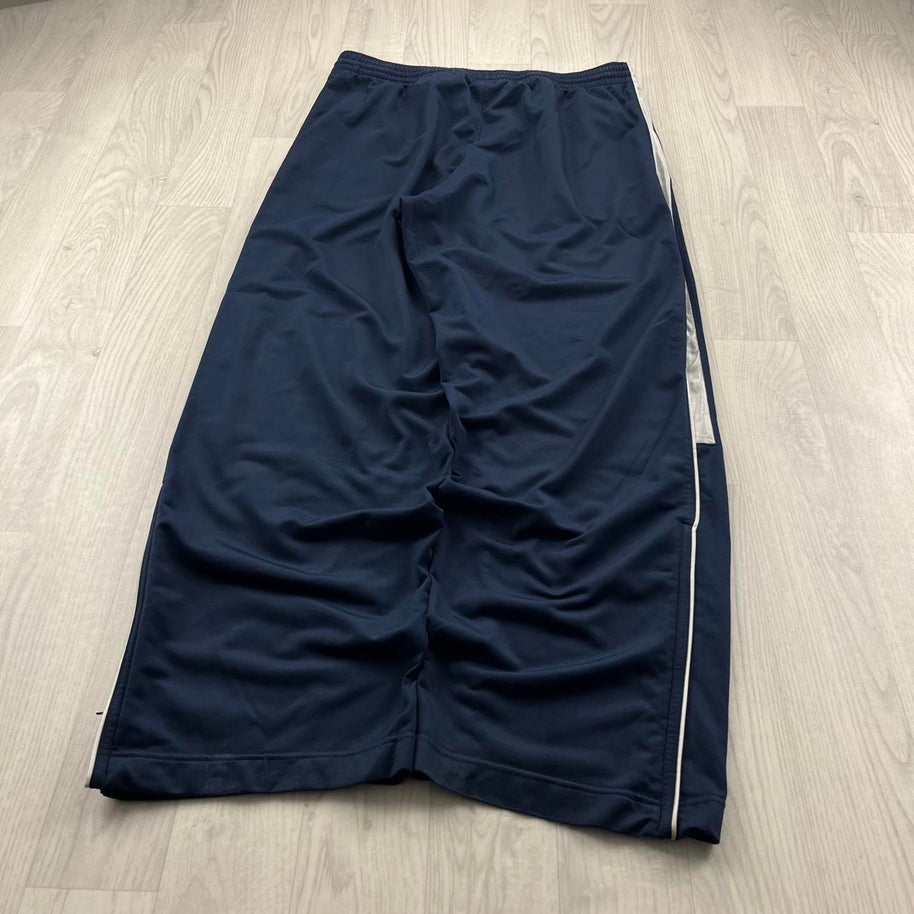VINTAGE Y2K NIKE BASKETBALL BAGGY TRACKSUIT BOTTOMS NAVY
