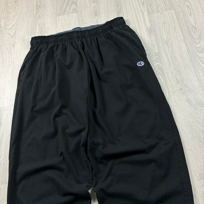 VINTAGE 00s CHAMPION BAGGY LIGHTWEIGHT SWEATPANTS BLACK