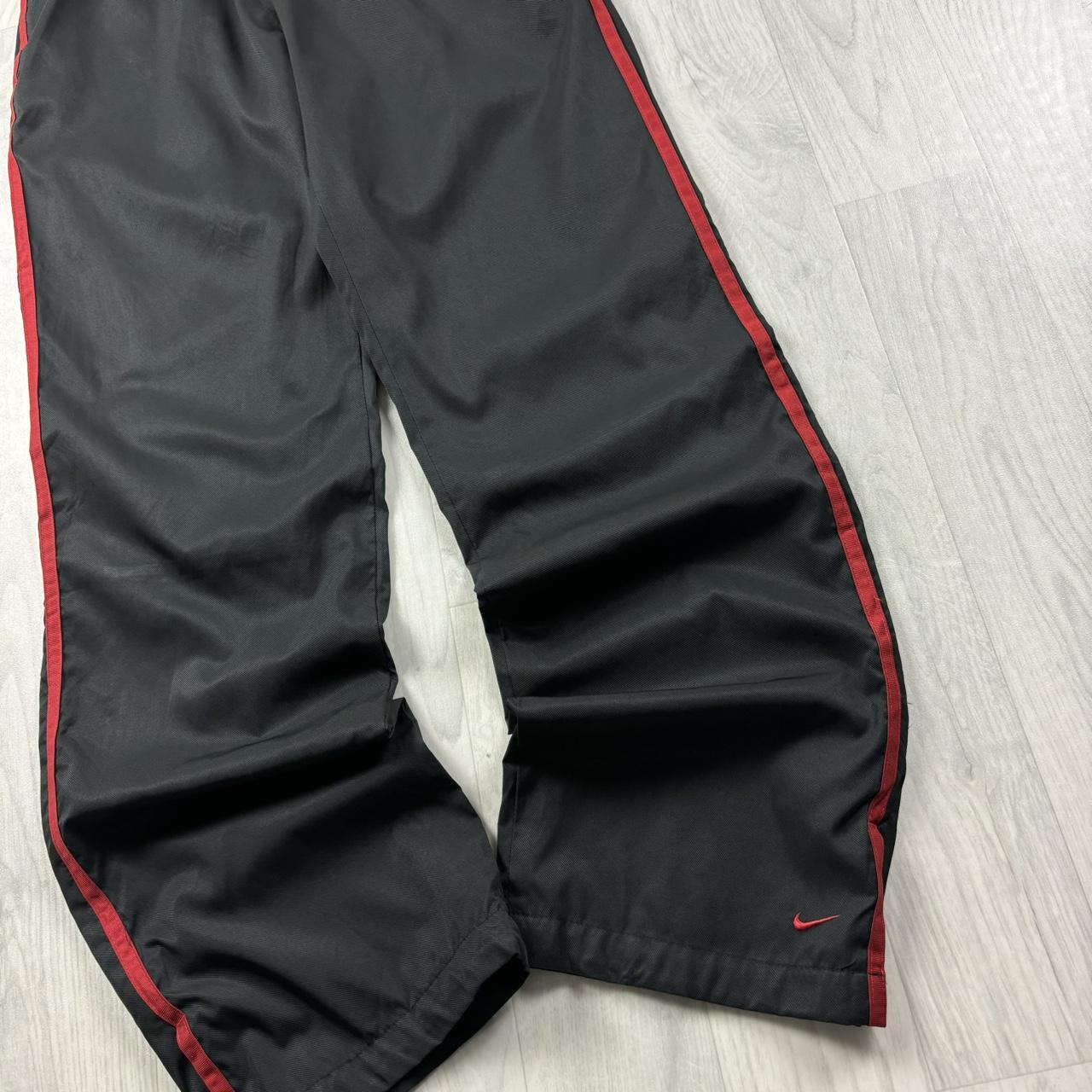 VINTAGE Y2K NIKE STRAIGHT LEG TRACKSUIT BOTTOMS BLACK
