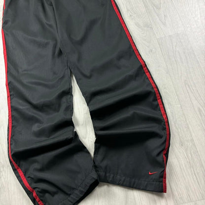 VINTAGE Y2K NIKE STRAIGHT LEG TRACKSUIT BOTTOMS BLACK