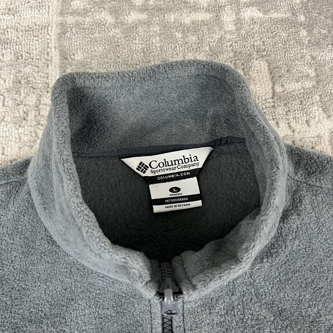 VINTAGE Y2K COLUMBIA ZIP UP FLEECE GREY
