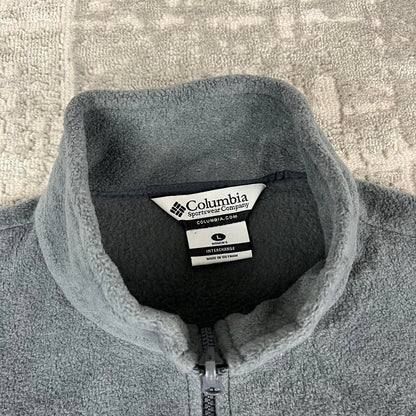 VINTAGE Y2K COLUMBIA ZIP UP FLEECE GREY