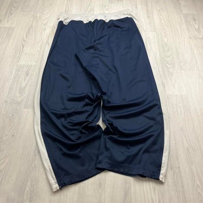 VINTAGE Y2K NIKE BASKETBALL BAGGY WIDE LEG TRACKSUIT BOTTOMS NAVY