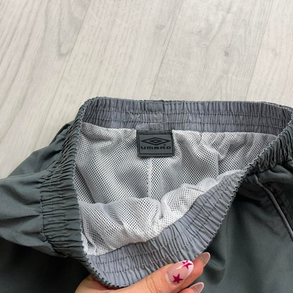 VINTAGE Y2K UMBRO BAGGY TRACKSUIT BOTTOMS GREY