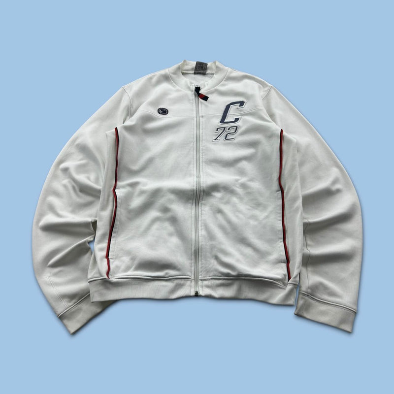 VINTAGE Y2K NIKE CORTEZ ZIP UP TRACK JACKET WHITE