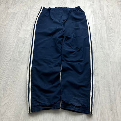 VINTAGE Y2K ADIDAS BAGGY TRACKSUIT BOTTOMS NAVY