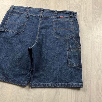 VINTAGE 00s WRANGLER BAGGY LOOSE CARPENTER JORTS NAVY