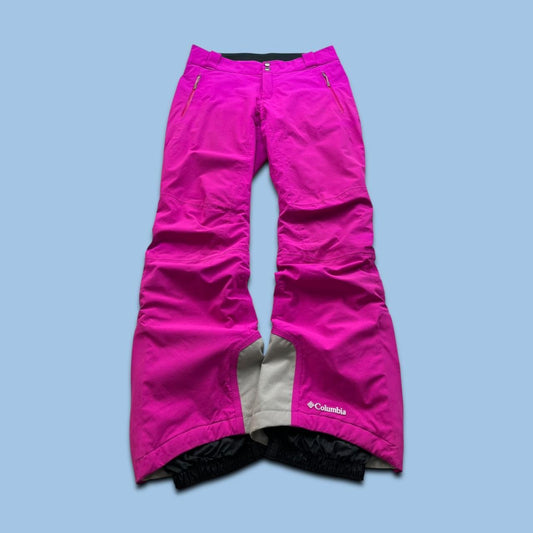 VINTAGE Y2K COLUMBIA LOW RISE BAGGY SKI PANTS SALOPETTES PINK