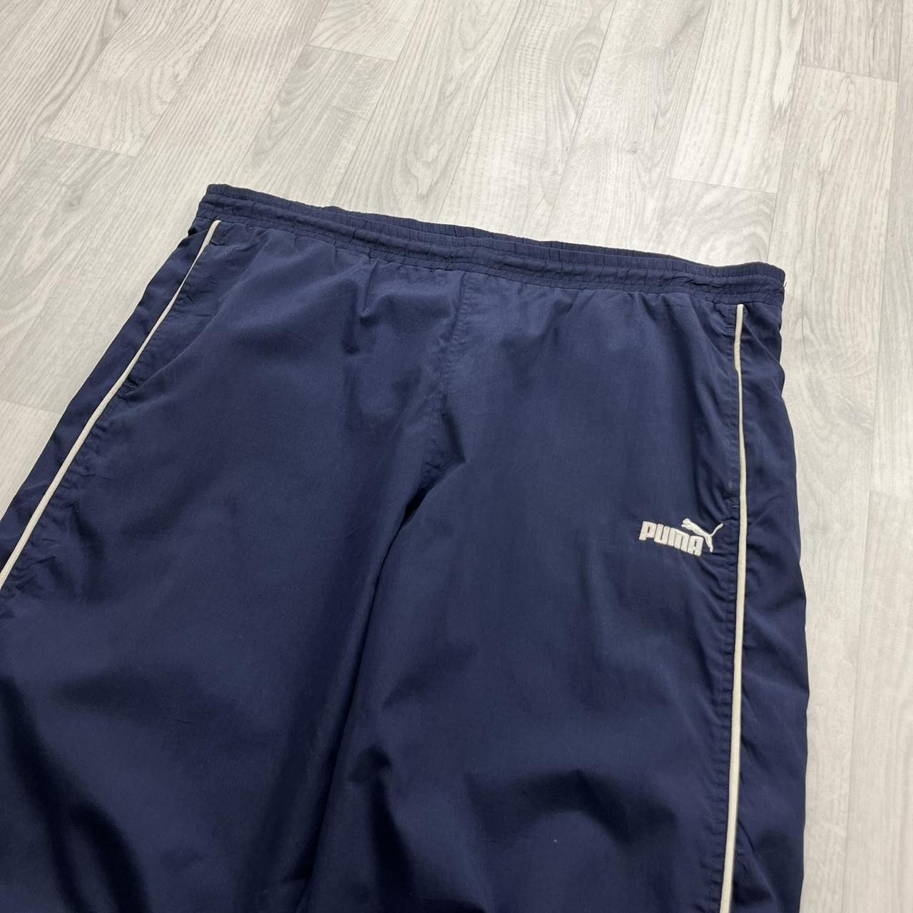 VINTAGE Y2K PUMA BAGGY TRACKSUIT BOTTOMS NAVY