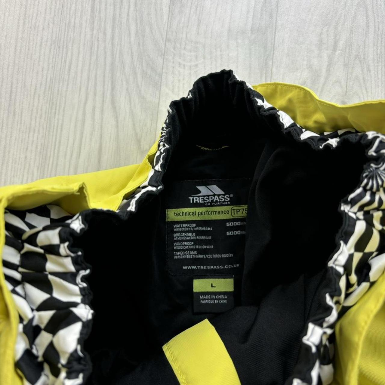 VINTAGE Y2K TRESSPASS WIDE LEG SKI PANTS SALOPETTES YELLOW