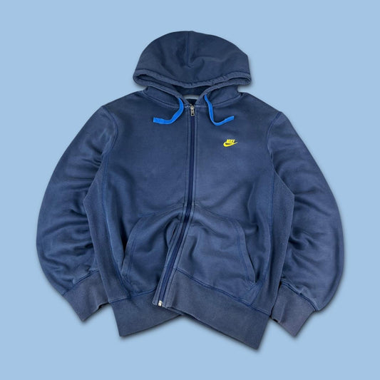 VINTAGE Y2K NIKE ZIP UP HOODIE NAVY