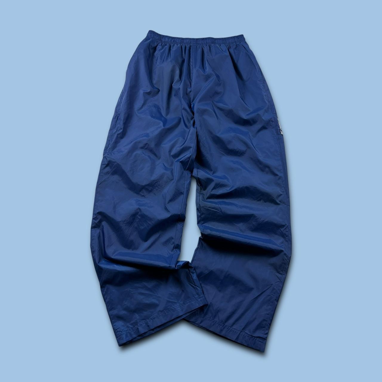 VINTAGE Y2K REEBOK BAGGY TRACKSUIT BOTTOMS BLUE