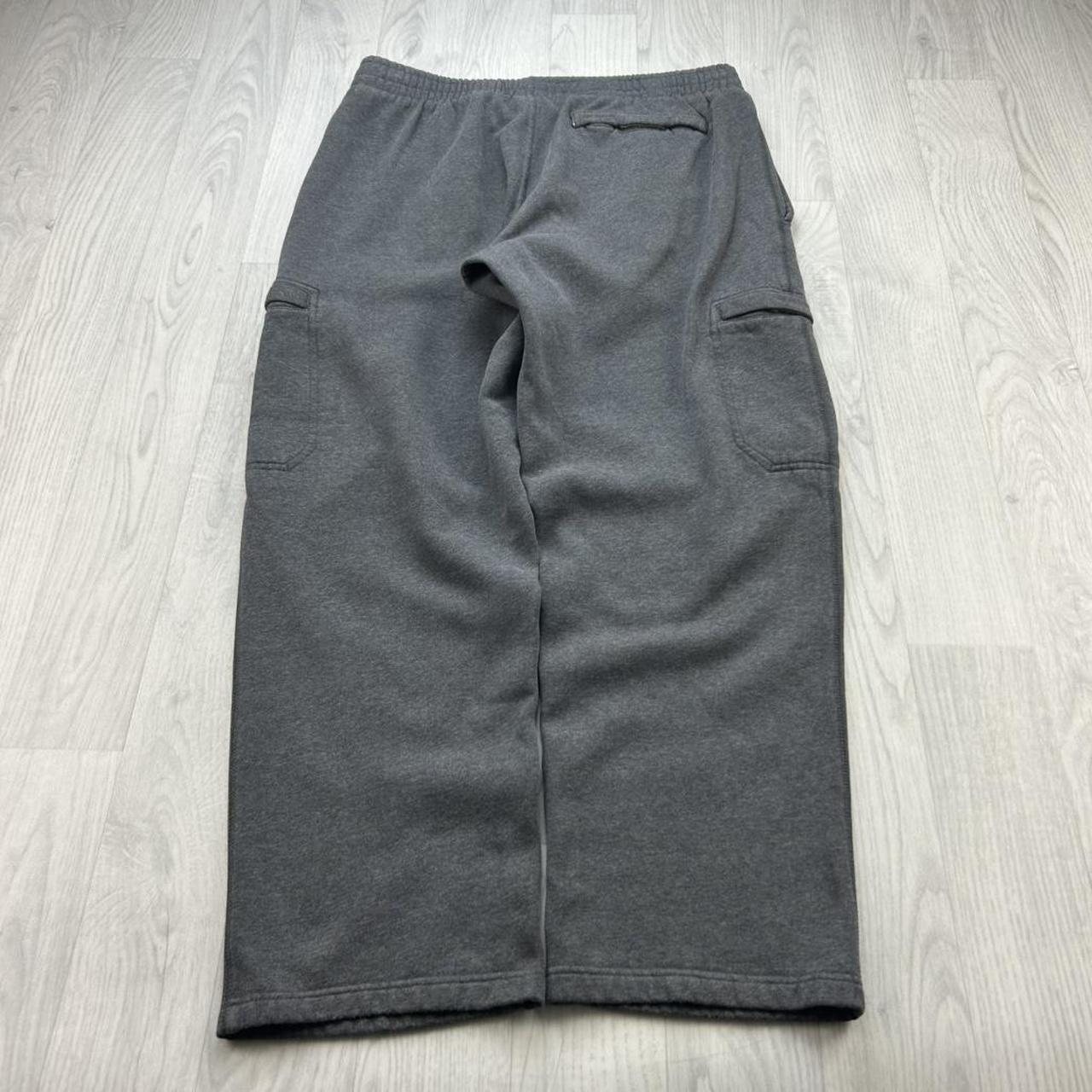 VINTAGE Y2K NIKE BAGGY COTTON SWEATPANTS CHARCOAL GREY