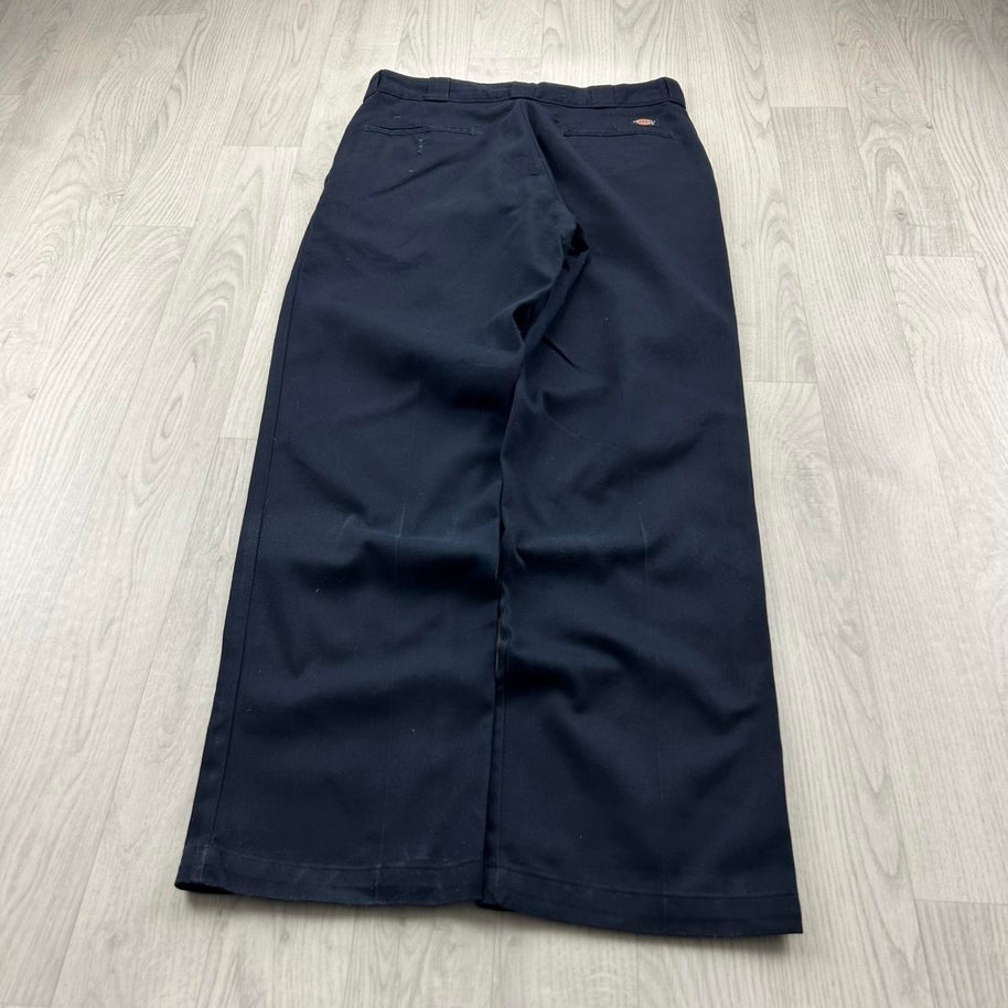 VINTAGE Y2K DICKIES 874 BAGGY TROUSERS NAVY