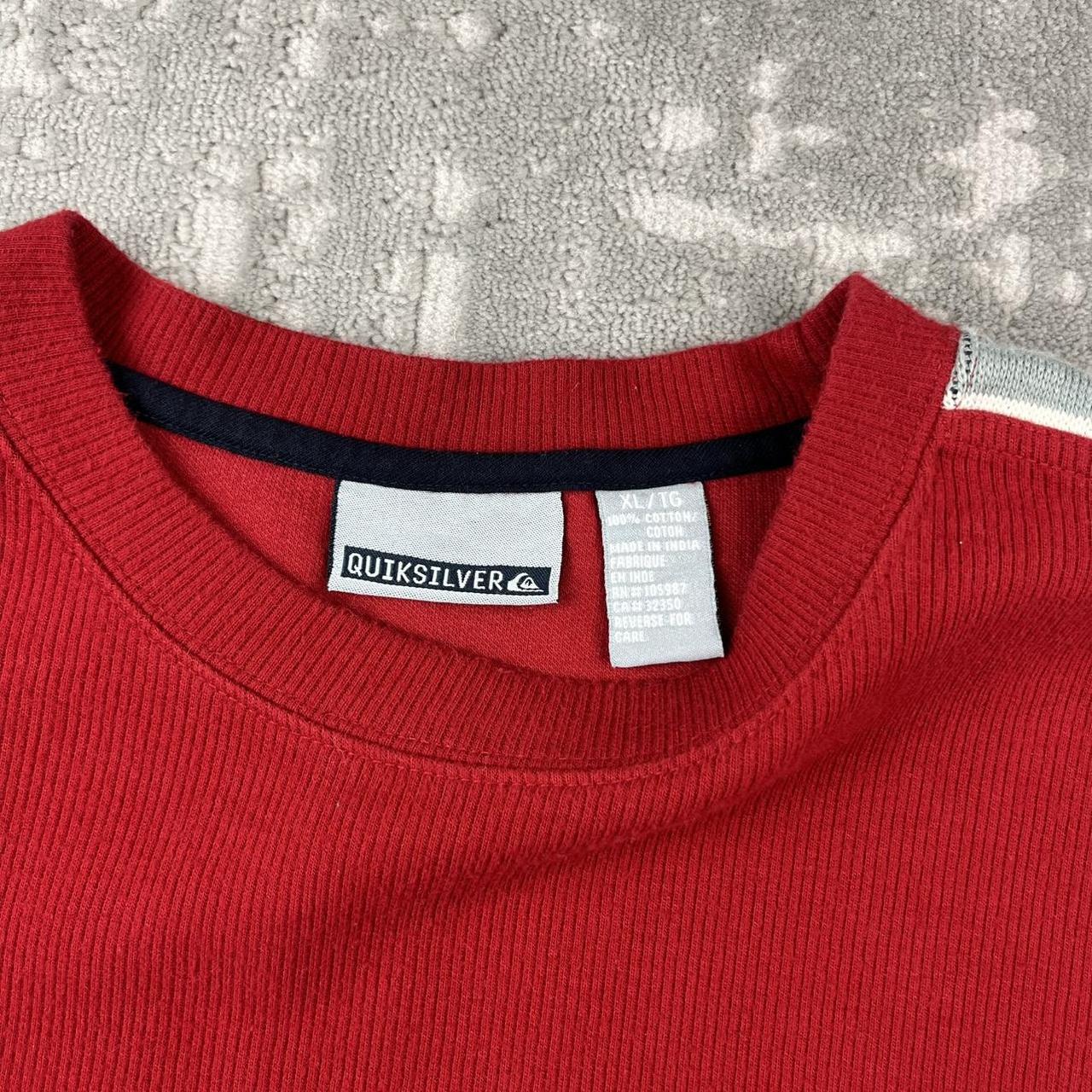 VINTAGE Y2K QUIKSILVER LIGHTWEIGHT KNITTED JUMPER RED