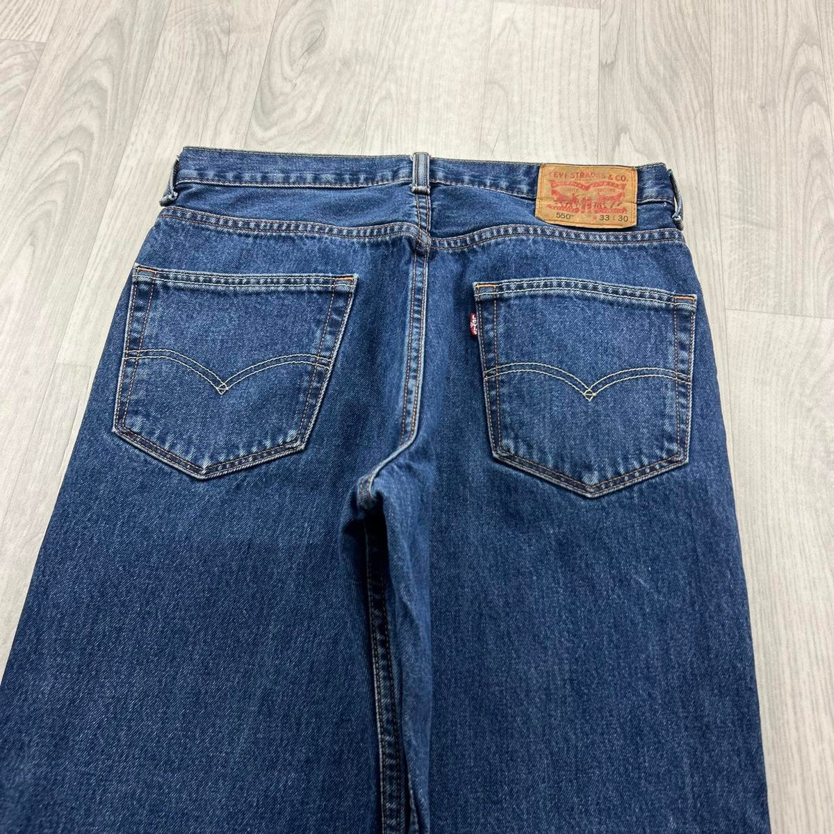 VINTAGE 00s LEVIS 550 BAGGY JEANS BLUE