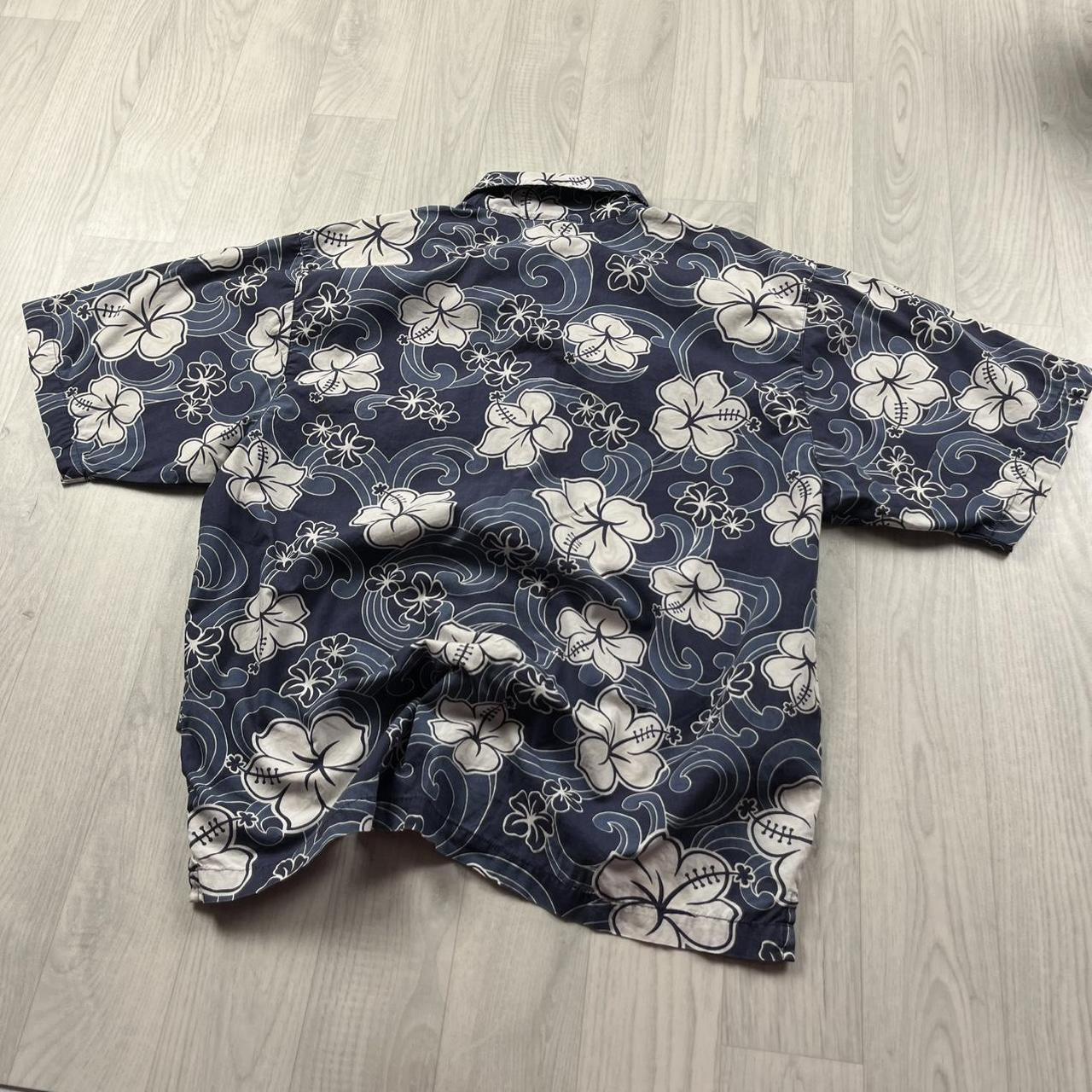 VINTAGE Y2K O’NEILL HAWAIIAN SHORT SLEEVE SHIRT BLUE