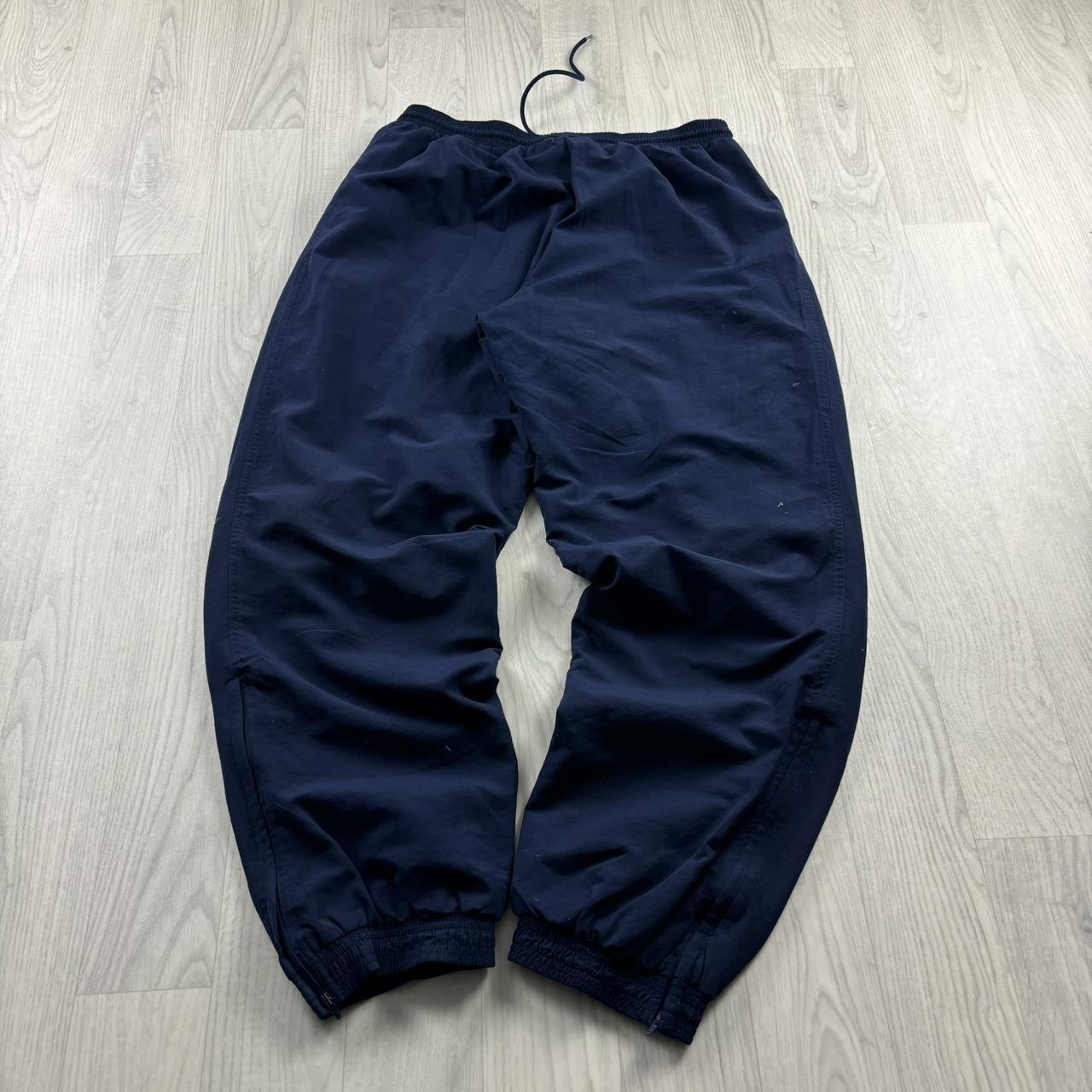 VINTAGE Y2K ADIDAS BAGGY TRACKSUIT BOTTOMS NAVY