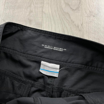 VINTAGE Y2K COLUMBIA BAGGY LIGHTWEIGHT SPORTSWEAR TROUSERS BLACK