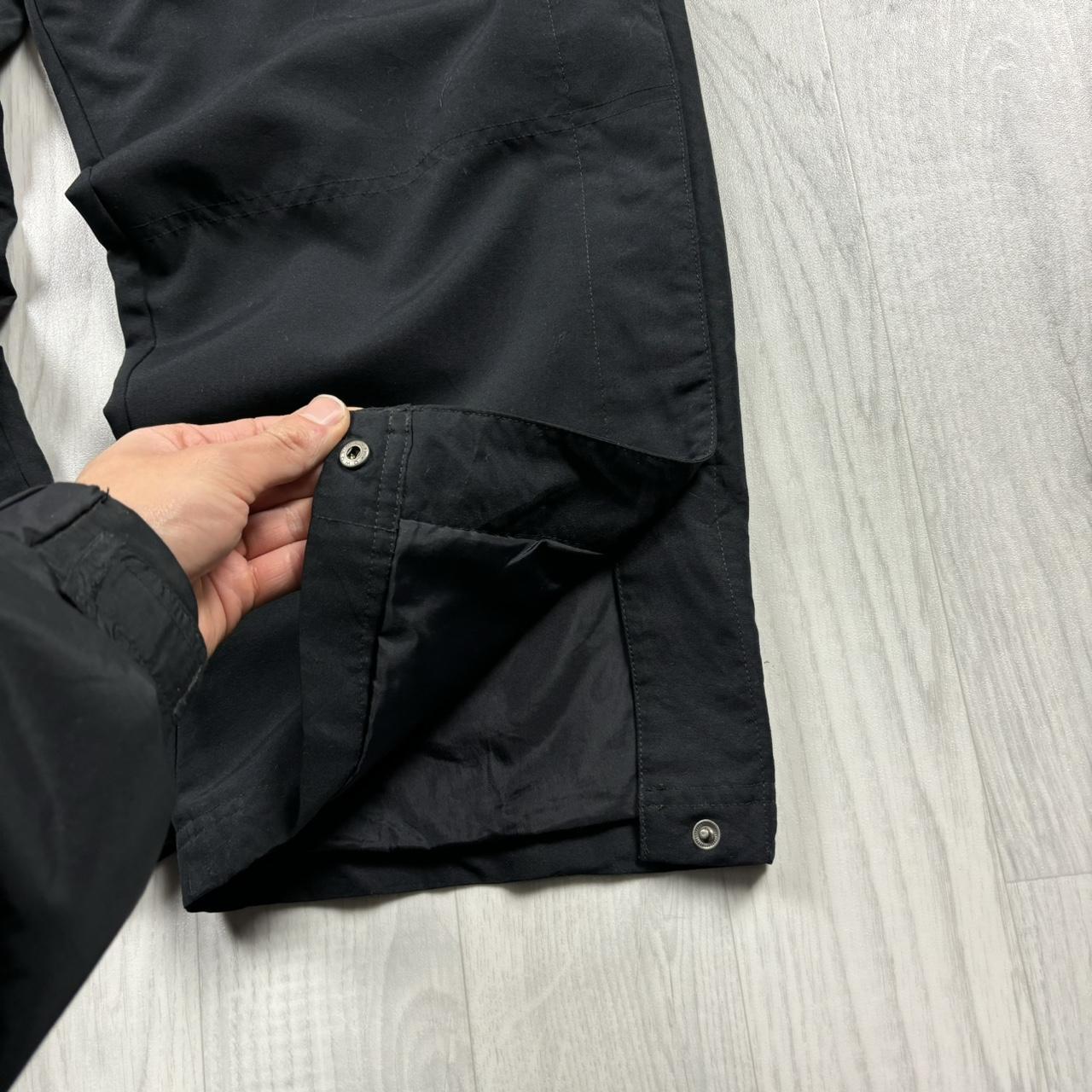 VINTAGE Y2K ADIDAS POPPER WIDE LEG TRACKSUIT BOTTOMS BLACK