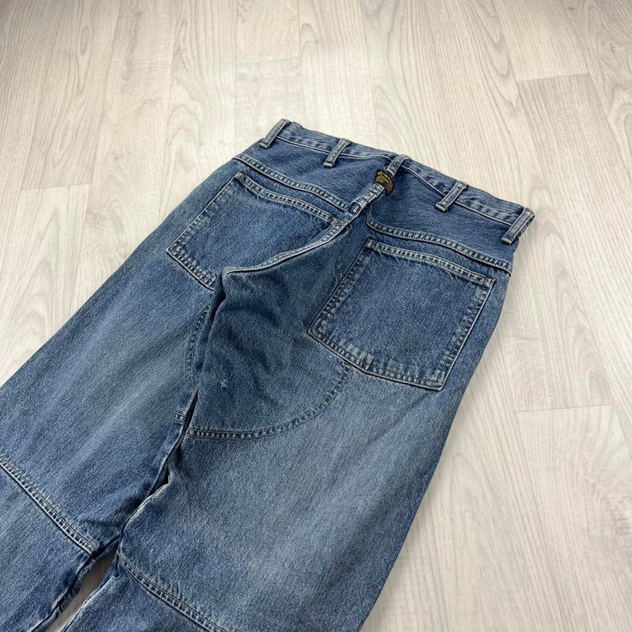 VINTAGE Y2K G STAR BAGGY UTILITY JEANS BLUE