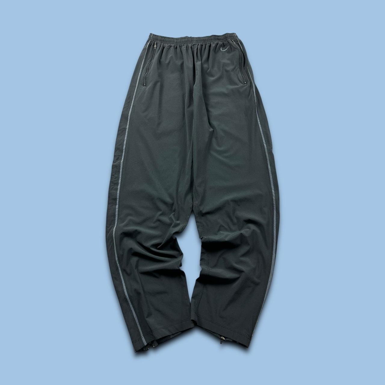 VINTAGE Y2K NIKE DRI FIT BAGGY TRACKSUIT BOTTOMS BLACK
