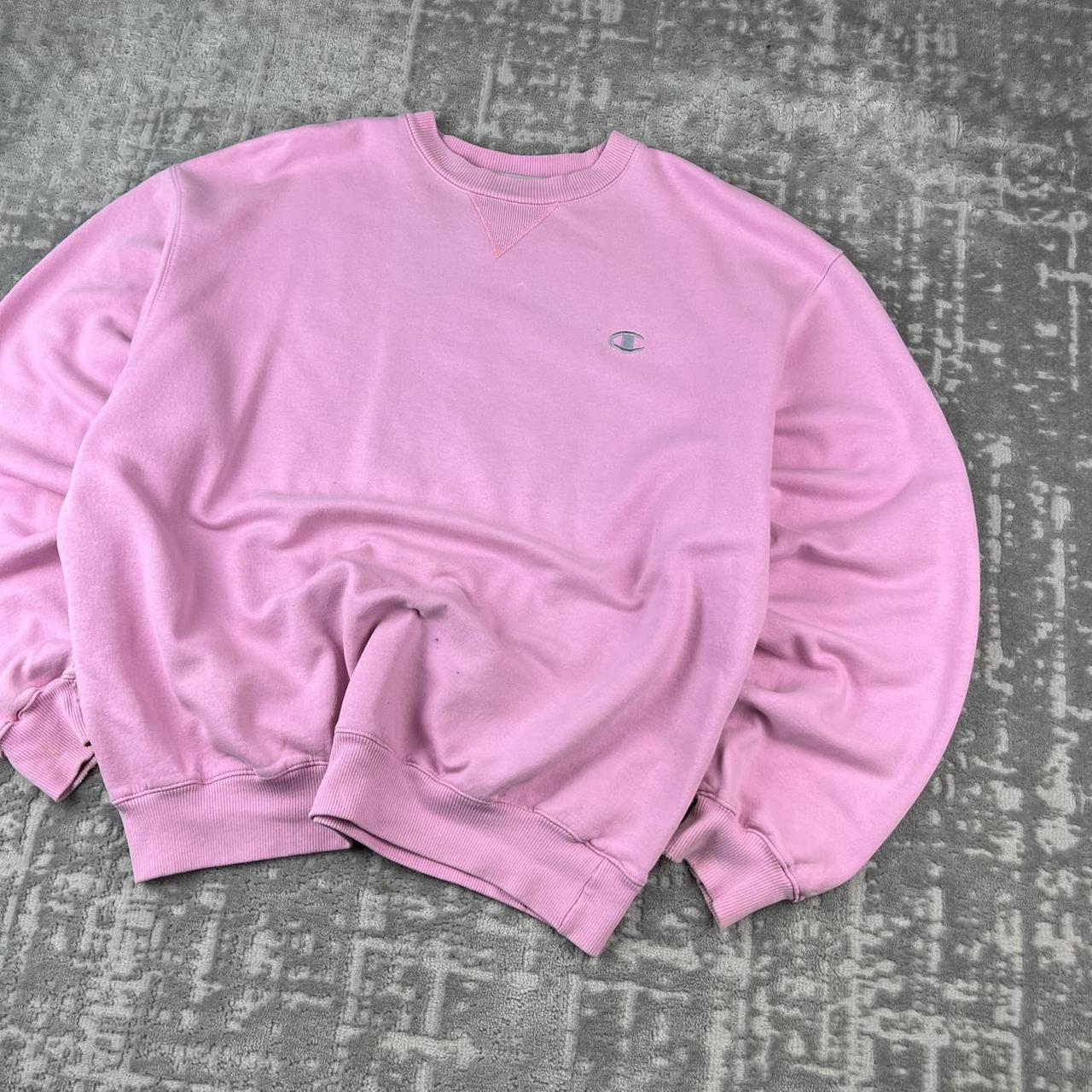 VINTAGE Y2K CHAMPION BOXY SWEATSHIRT BABY PINK