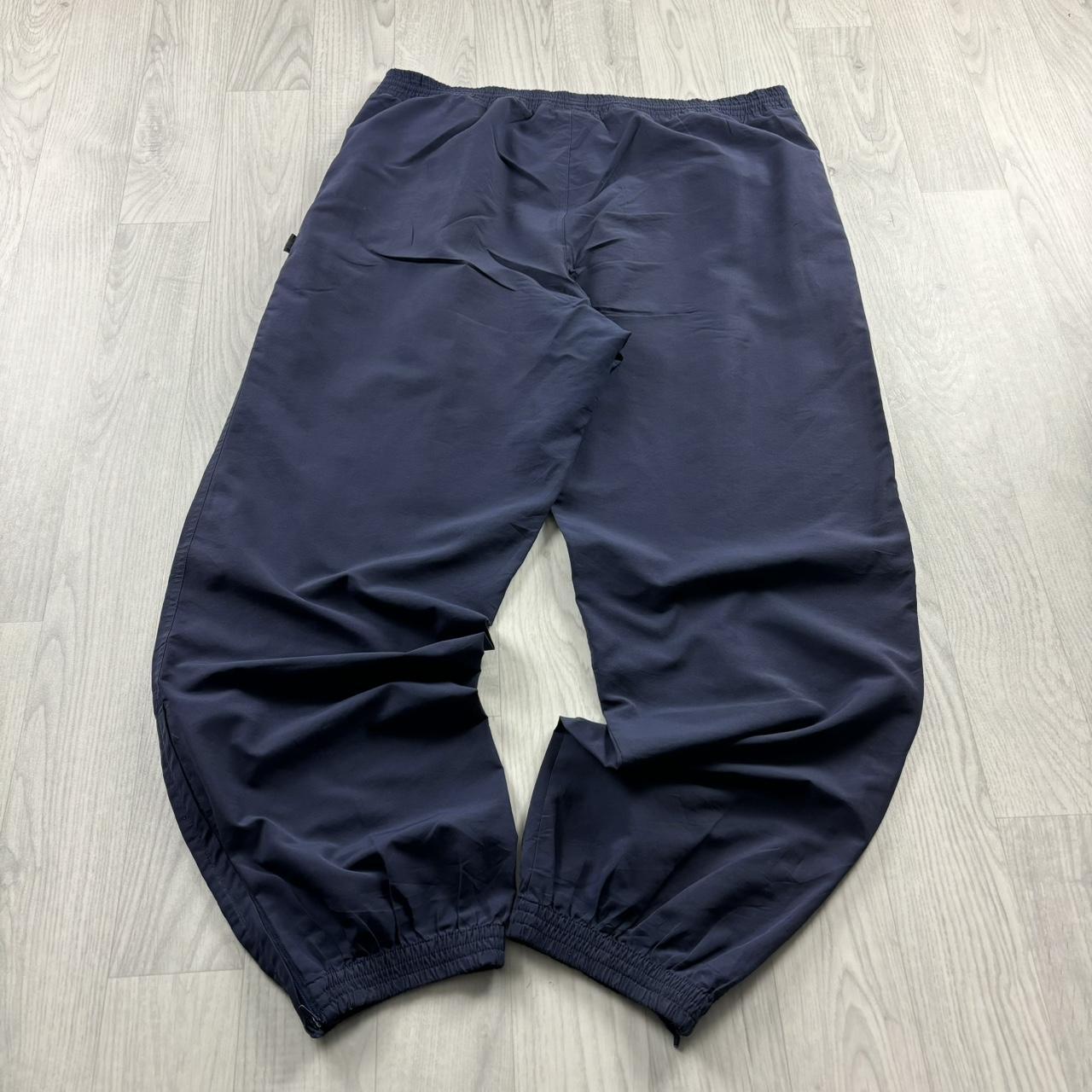 VINTAGE Y2K ADIDAS BAGGY TRACKSUIT BOTTOMS NAVY