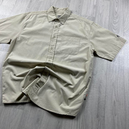 VINTAGE Y2K BILLABONG SHORT SLEEVE SHIRT CREAM