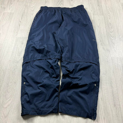 VINTAGE Y2K STARTER BAGGY TRACKSUIT BOTTOMS NAVY