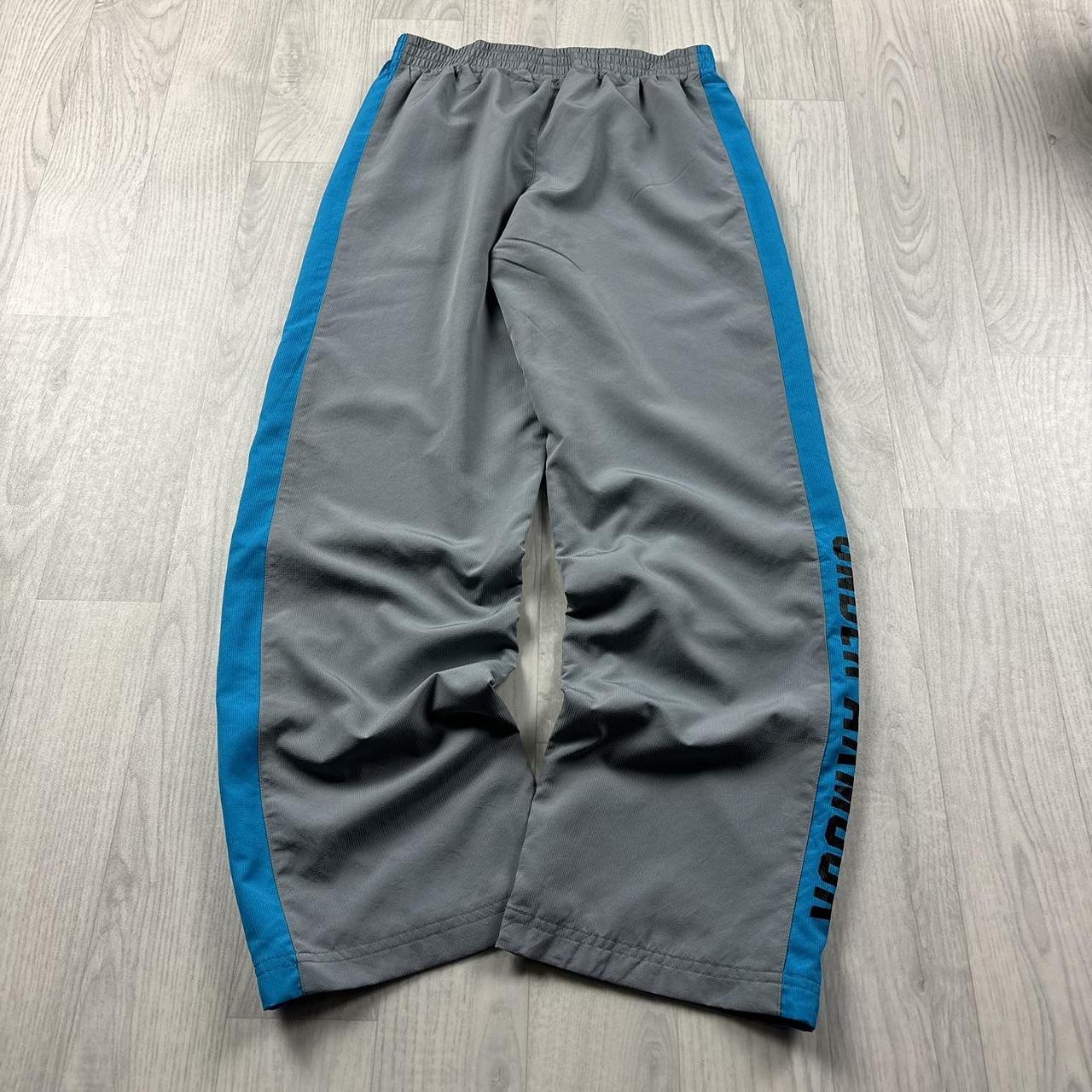 VINTAGE Y2K UNDER ARMOUR BAGGY TRACKSUIT BOTTOMS GREY
