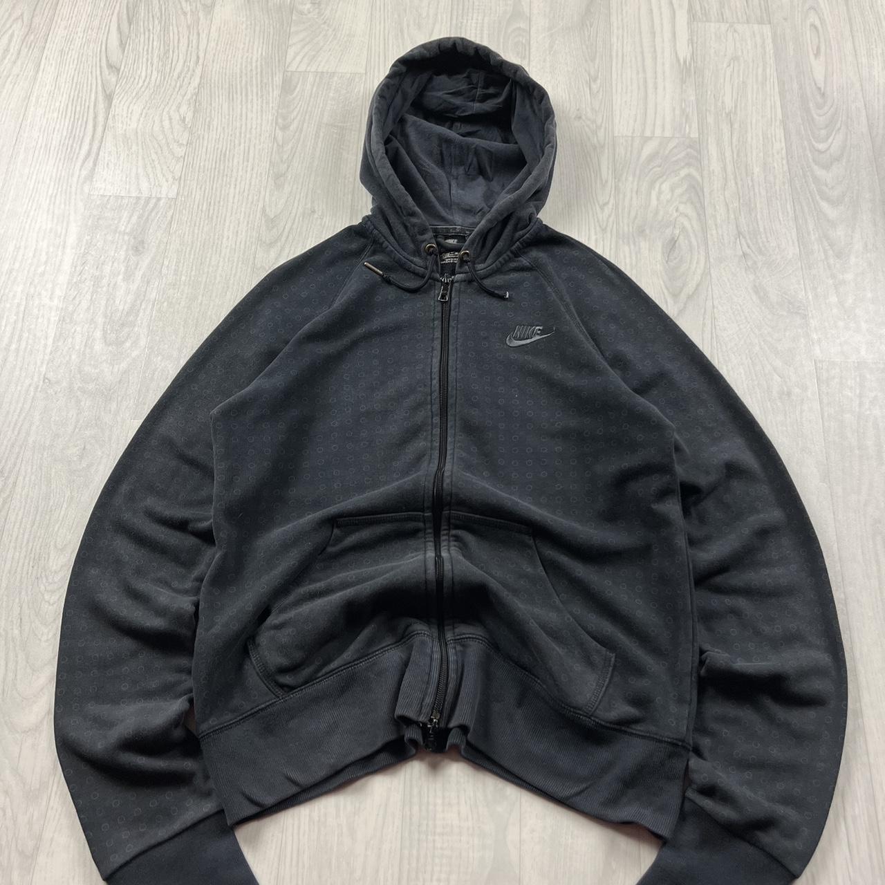 VINTAGE Y2K NIKE ZIP HOODIE BLACK