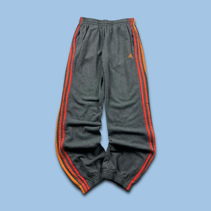 VINTAGE Y2K ADIDAS ESSENTIALS BAGGY COTTON SWEATPANTS GREY