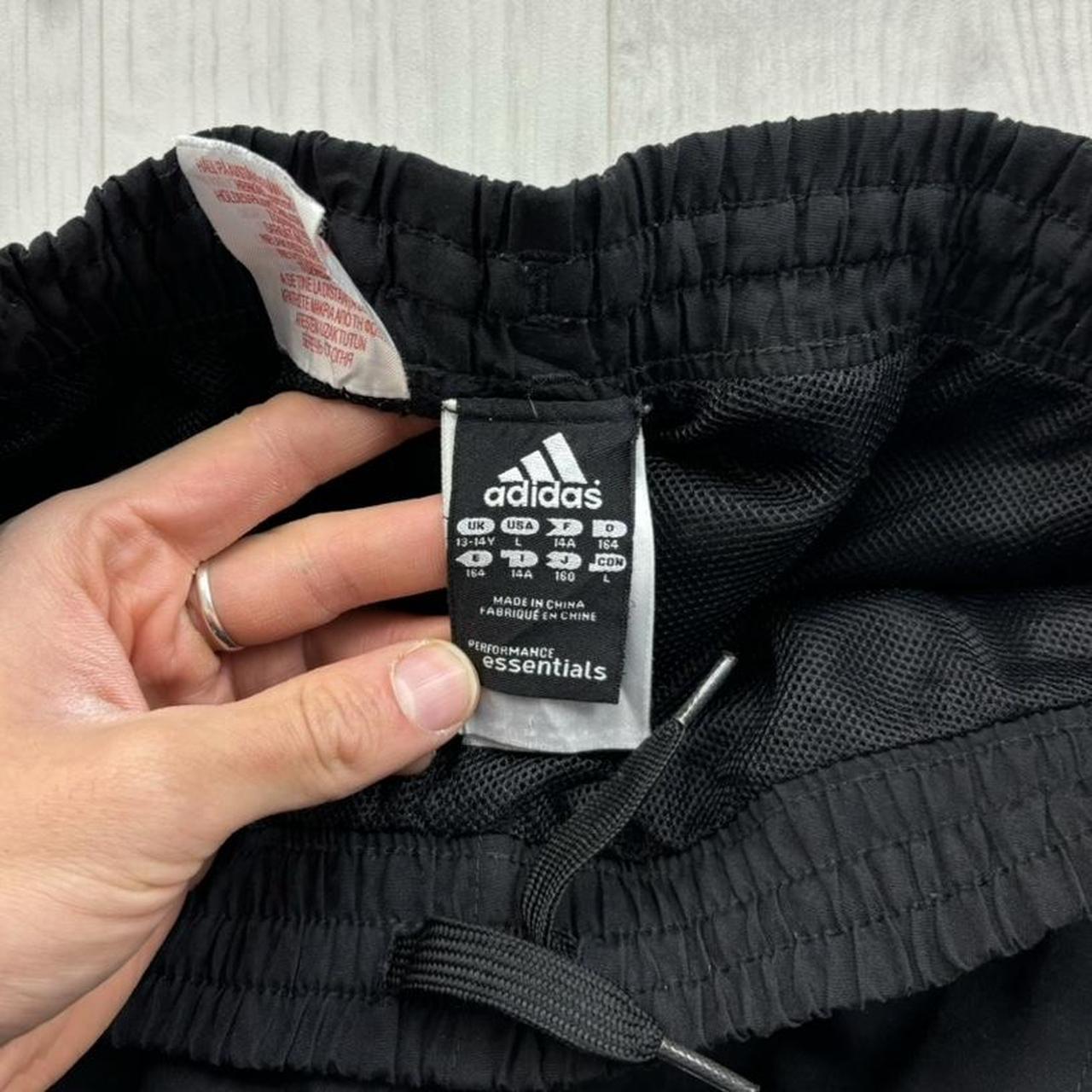 VINTAGE Y2K ADIDAS BAGGY TRACKSUIT BOTTOMS BLACK