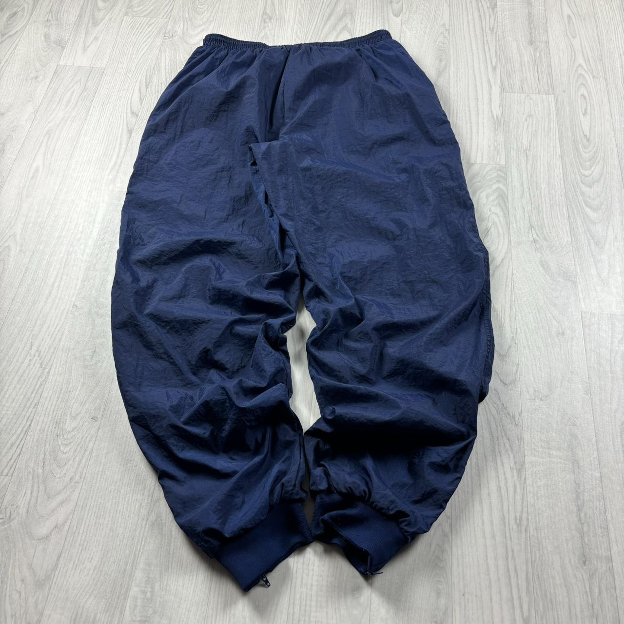VINTAGE 90s NIKE BAGGY TRACKSUIT BOTTOMS NAVY
