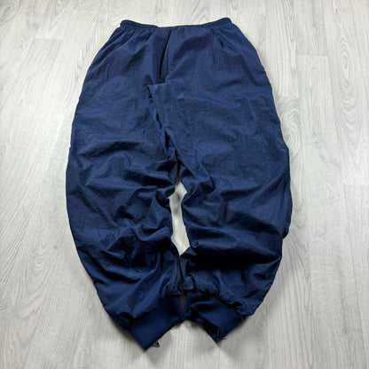 VINTAGE 90s NIKE BAGGY TRACKSUIT BOTTOMS NAVY