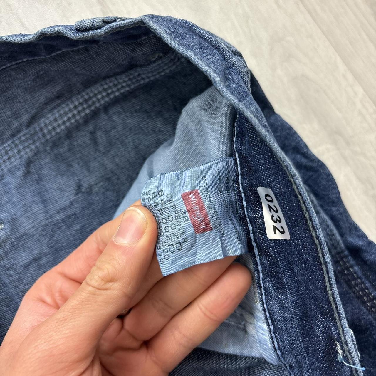 VINTAGE 00s WRANGLER BAGGY LOOSE CARPENTER JORTS NAVY